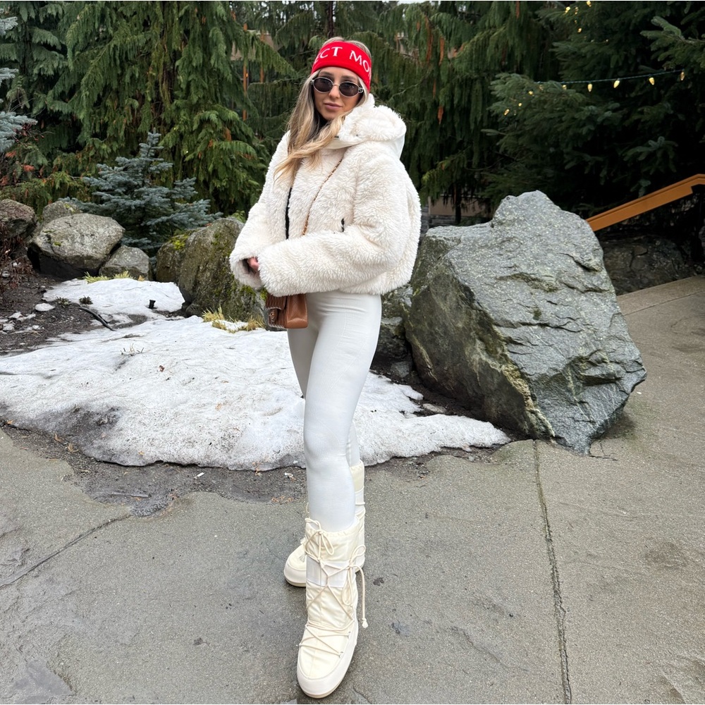 MOON BOOTS Nylon Boots Cream